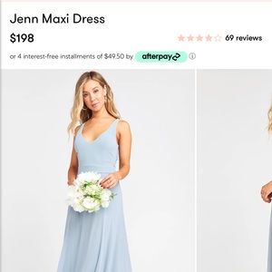 Show Me Your Mumu ~ Jenn Maxi Dress ~ Steel Blue Chiffon